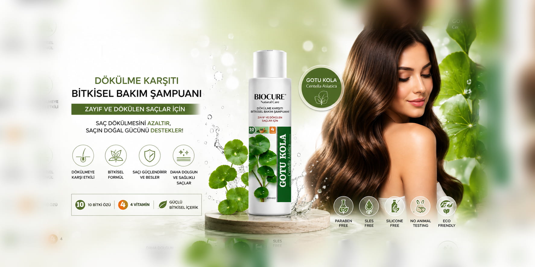 Gotu kola şampuan